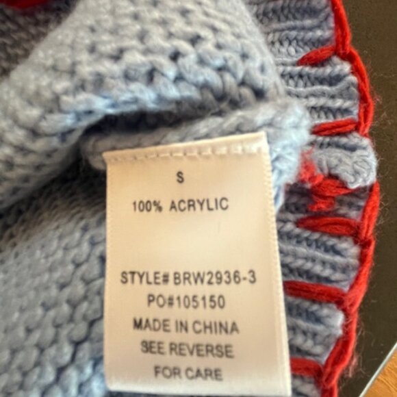 Bailey Rose Lobster Sweater Small Blue/Red - Picture 10 of 16
